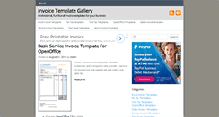 Desktop Screenshot of invoicetemplategallery.com