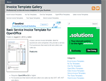 Tablet Screenshot of invoicetemplategallery.com